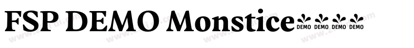 FSP DEMO Monstice字体转换 FSP DEMO Monstice字体转换